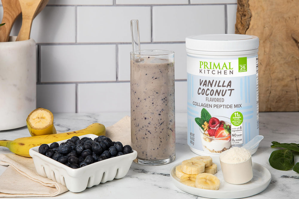 Primal Kitchen Vanilla Collagen Fuel dairy-free formula illustration.