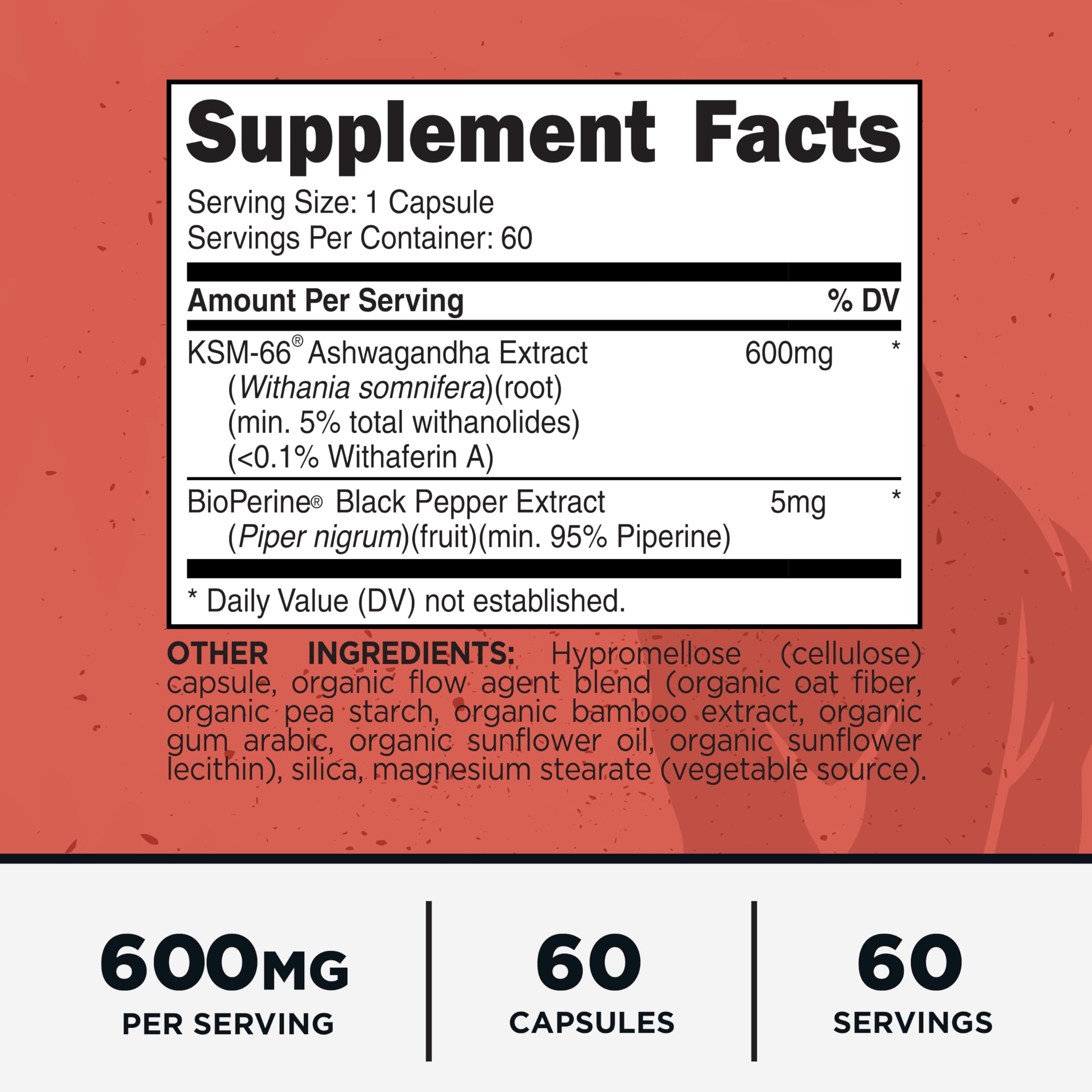Primal KSM-66 Ashwagandha, cápsulas: dosis conveniente para cada día.