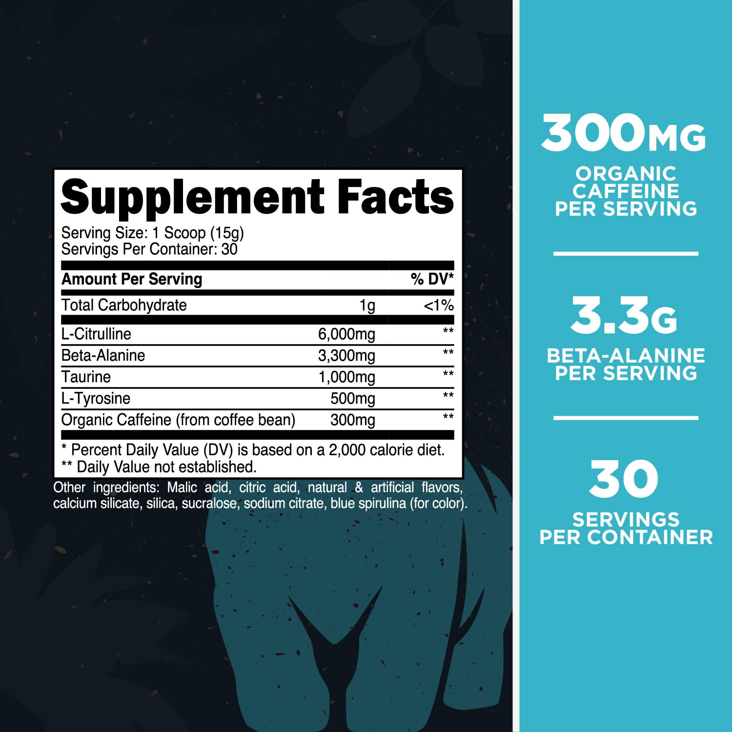 Primal Pre-Workout Tropical Rain Rocket Pop scoop shown for quick mixing.