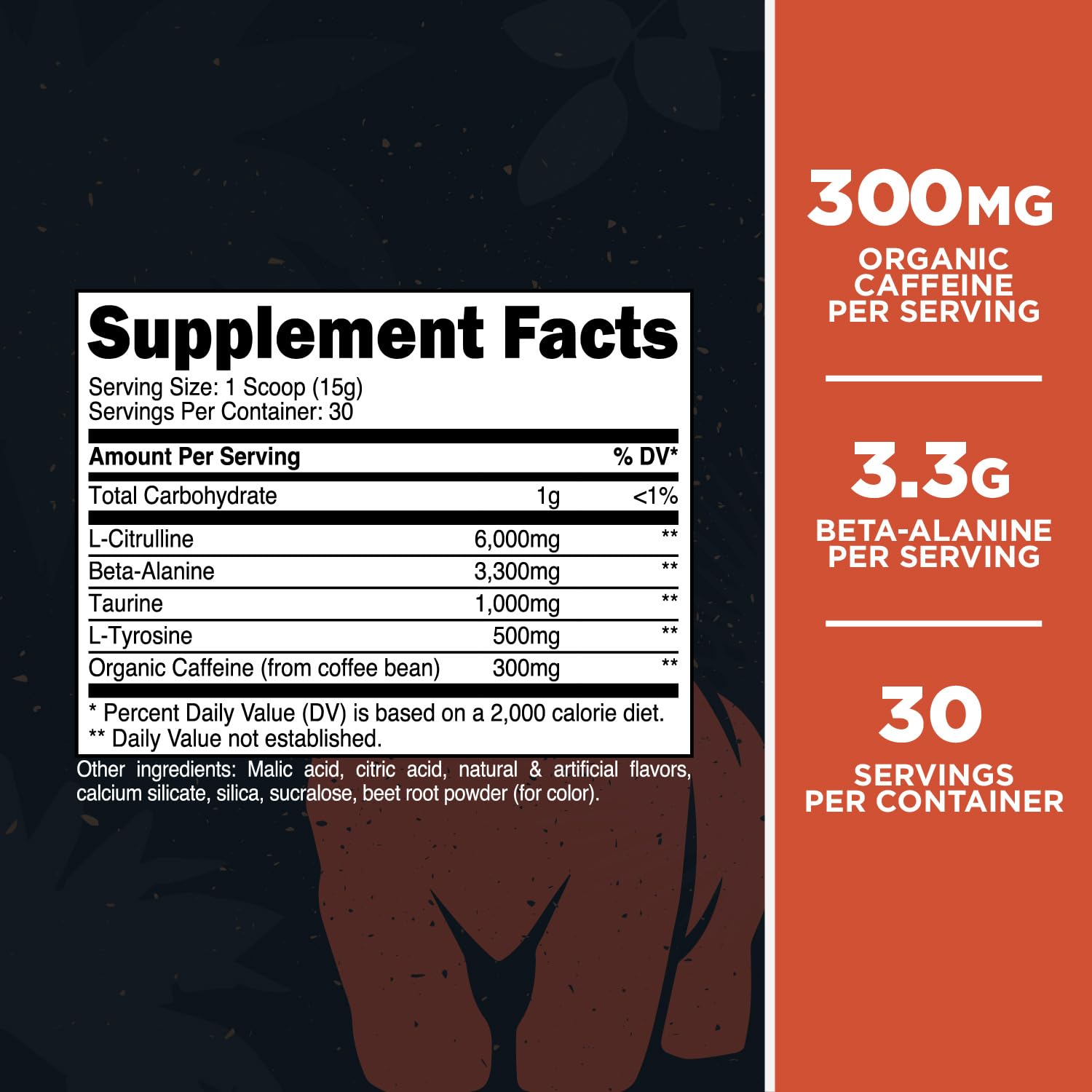 Pour Primal Primate Punch into water for a quick pre-workout energy drink