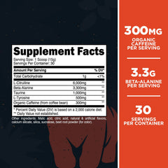 Pour Primal Primate Punch into water for a quick pre-workout energy drink