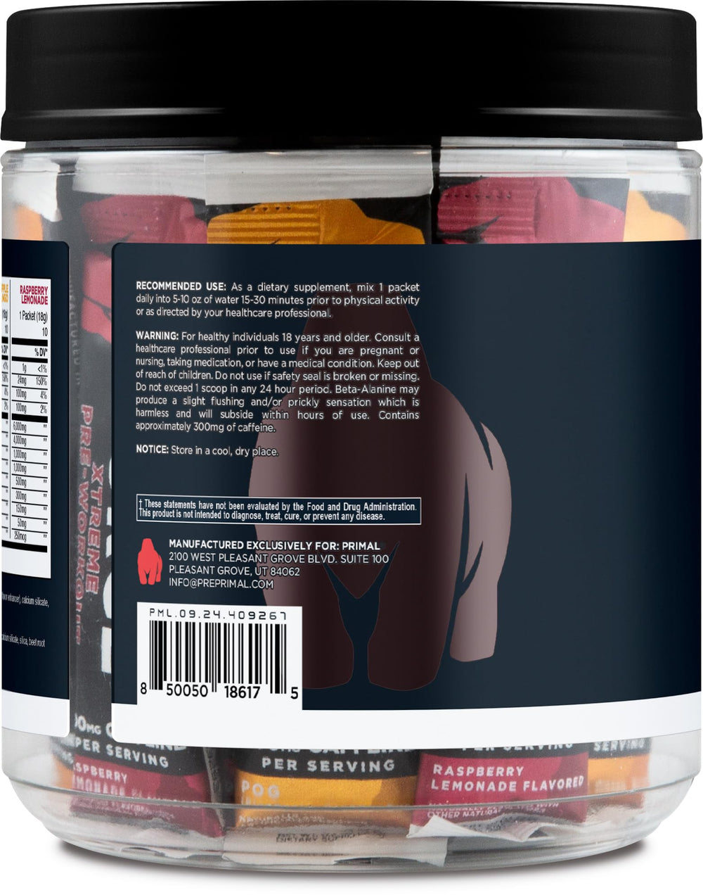 Primal Purge Xtreme POG flavor stickpack highlights tropical aroma and taste variety
