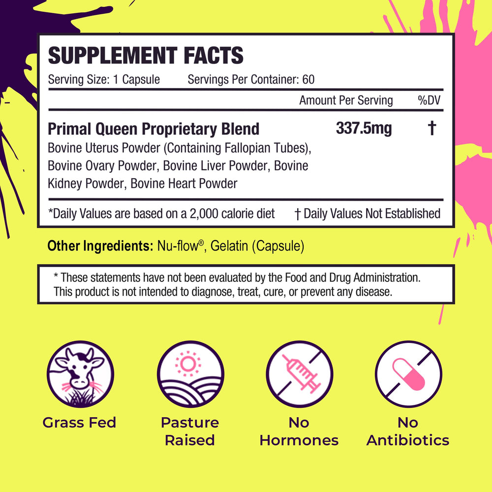 Primal Queen capsules deliver a simple daily routine for wellness support.