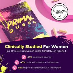 Primal Queen freeze-dried capsules close up highlighting nutrient-rich convenience