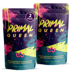 Primal Queen packaging bag front for convenient daily use