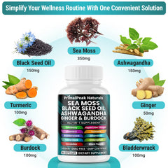 PrimalPeak Naturals Black Seed Oil capsules highlighting potential immune support