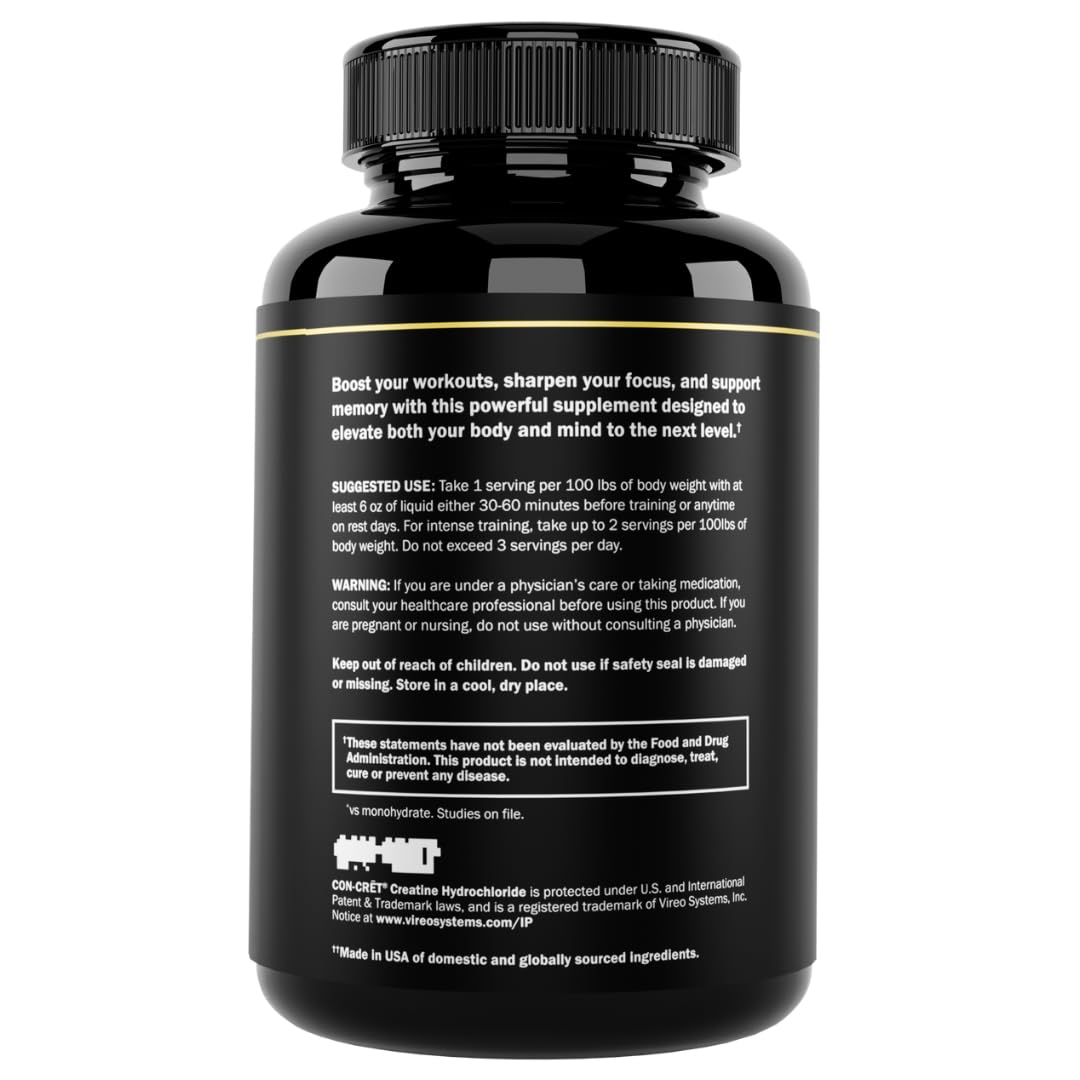 Prime Labs Creatine HCl serving size label clarifies dosing for users.