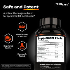 Prime Labs USA-made seal indicates third-party tested quality.