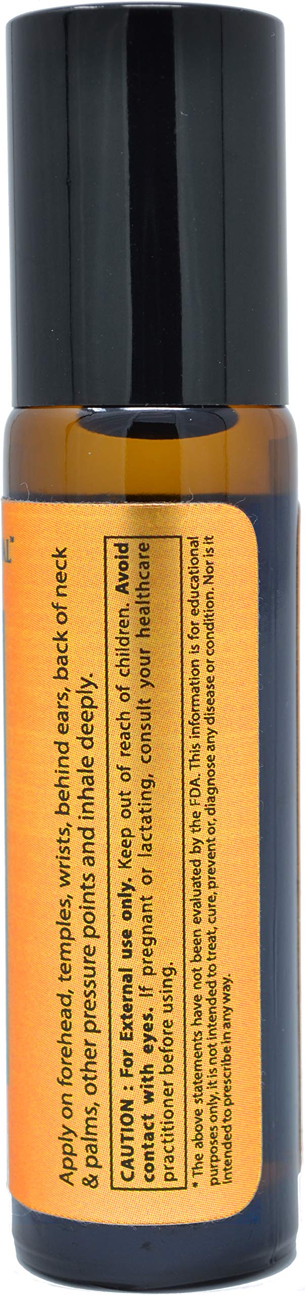 Frasco ámbar de PRIME NATURAL de 10 ml con rodillo