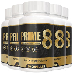 Prime 8 Original formula 5-pack bottle for daily routine and consistent supplementation.