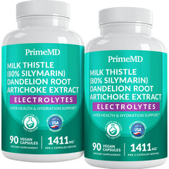 PrimeMD 22-in-1 liver support bottle front for daily hydration and balance