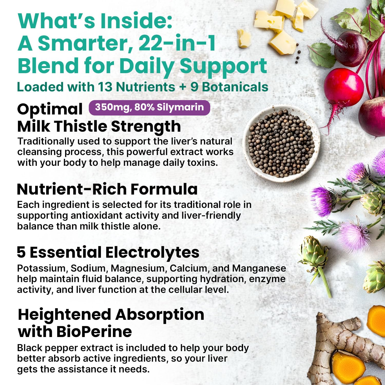 PrimeMD liver support ingredients label highlights Milk Thistle and Turmeric in the blend