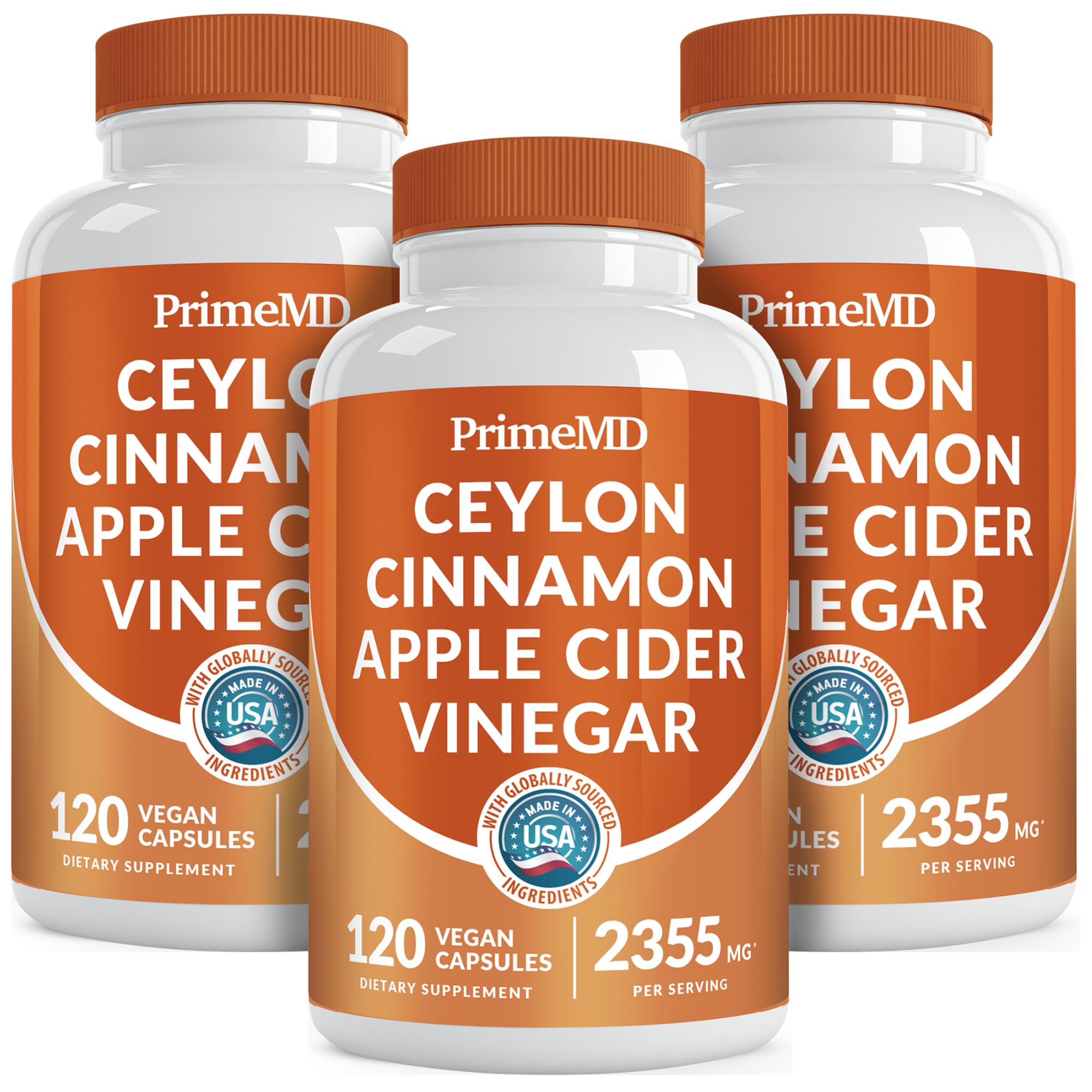 PrimeMD 5-in-1 Ceylon Cinnamon capsules bottle for daily wellness
