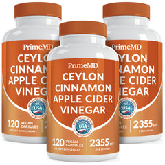 PrimeMD 5-in-1 Ceylon Cinnamon capsules bottle for daily wellness