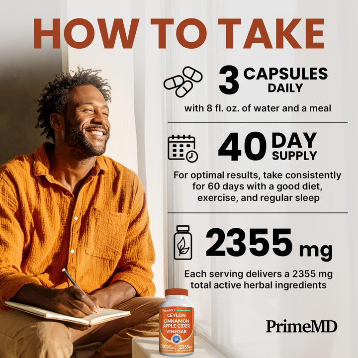 PrimeMD bottle with measuring spoon ready for a routine dose.