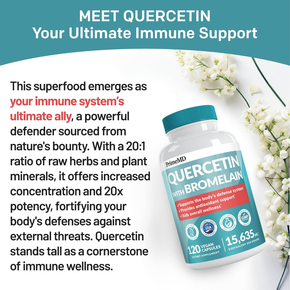 PrimeMD label features elderberry and quercetin ingredients for herbal support