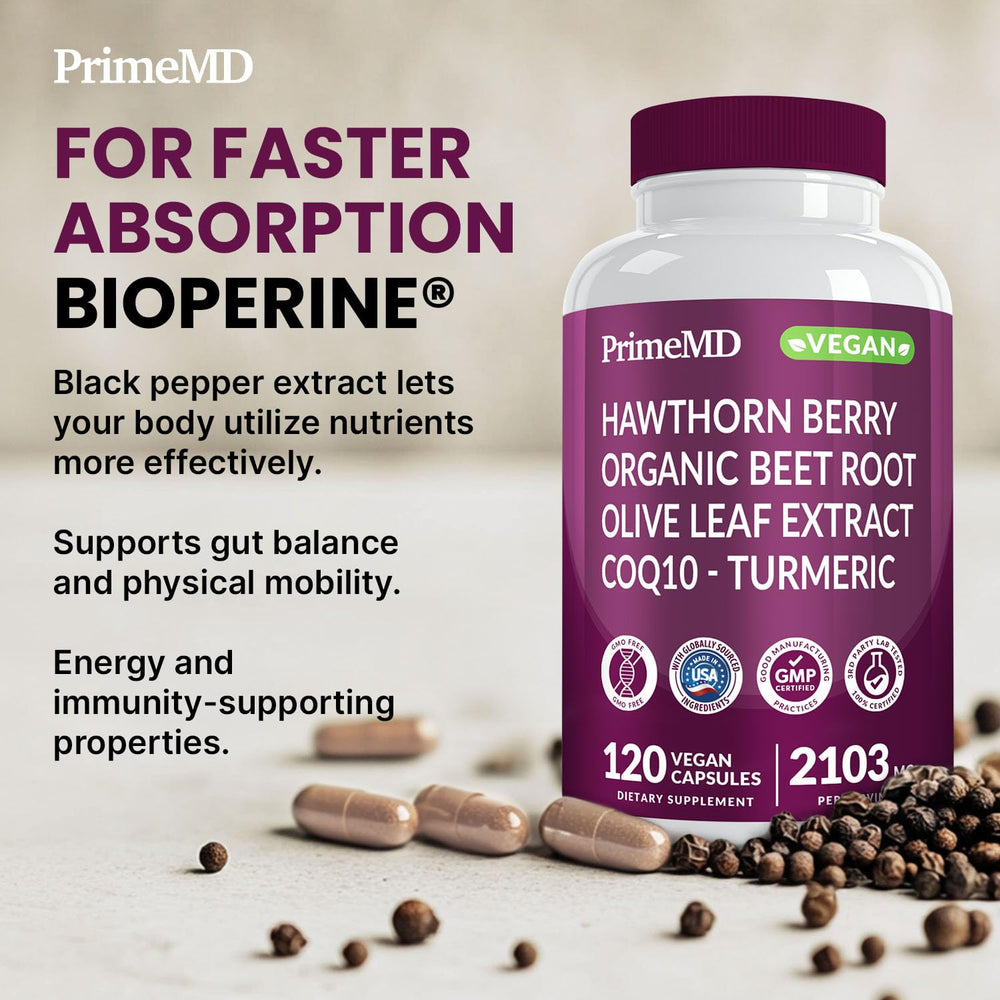 PrimeMD hawthorn berry visual indicating circulation-support blend.