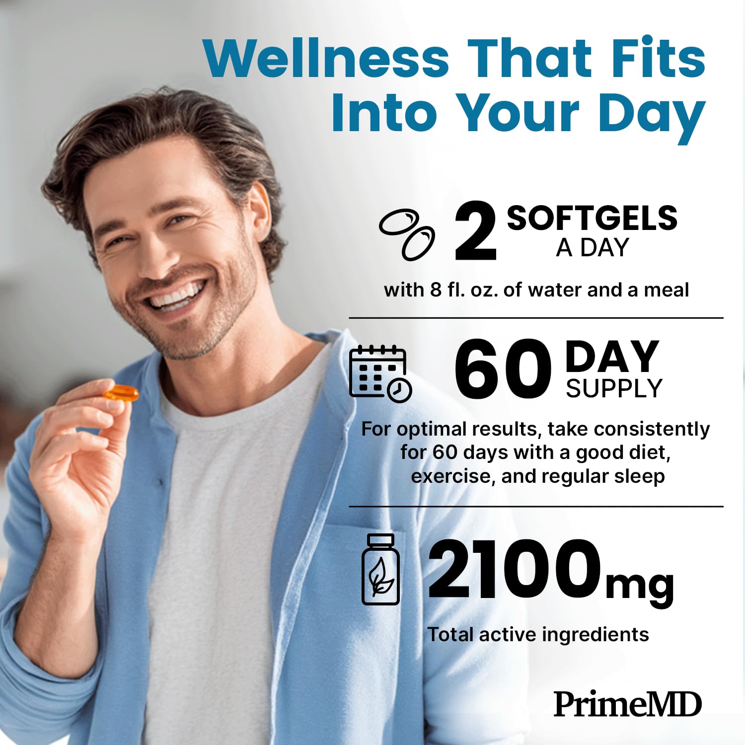PrimeMD nutrition label showing EPA and DHA per serving.