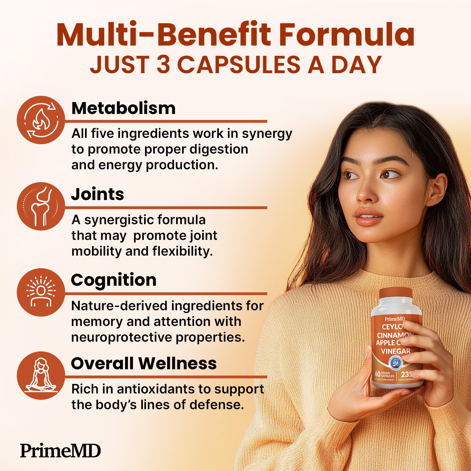 PrimeMD turmeric powder and roots with vibrant color and aroma.