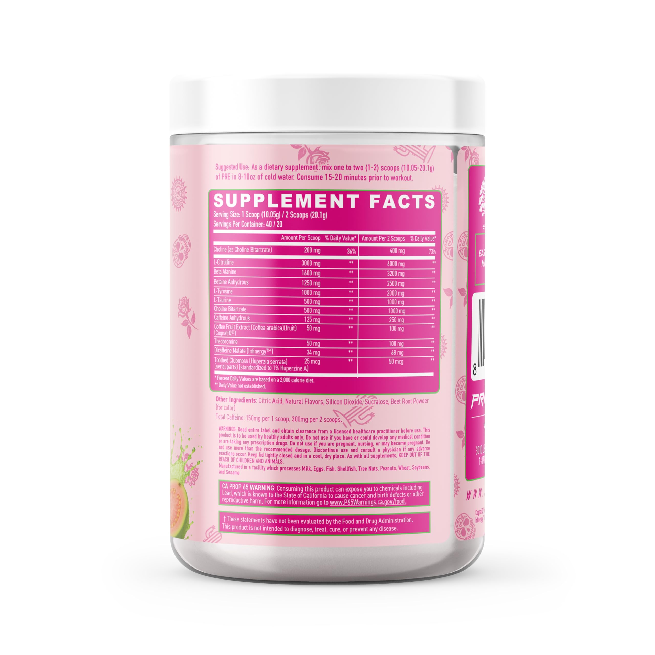 Primeval Labs PRE High-Stim 40-serving tub ready for daily training.