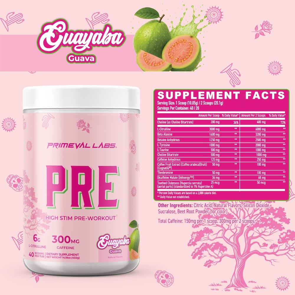 Primeval Labs PRE High-Stim scoop ready to mix.