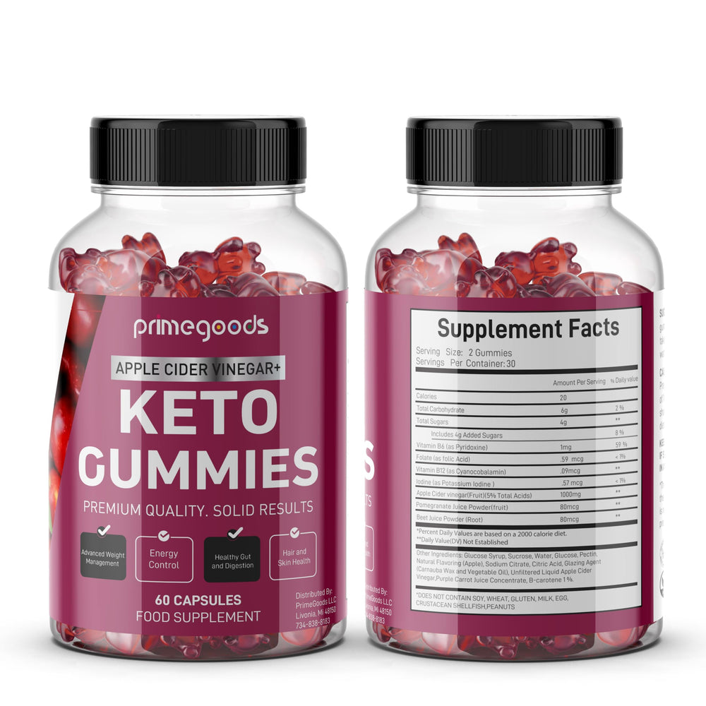 PrimeGoods Keto ACV Gummies energy-boosting formula for daytime routines.