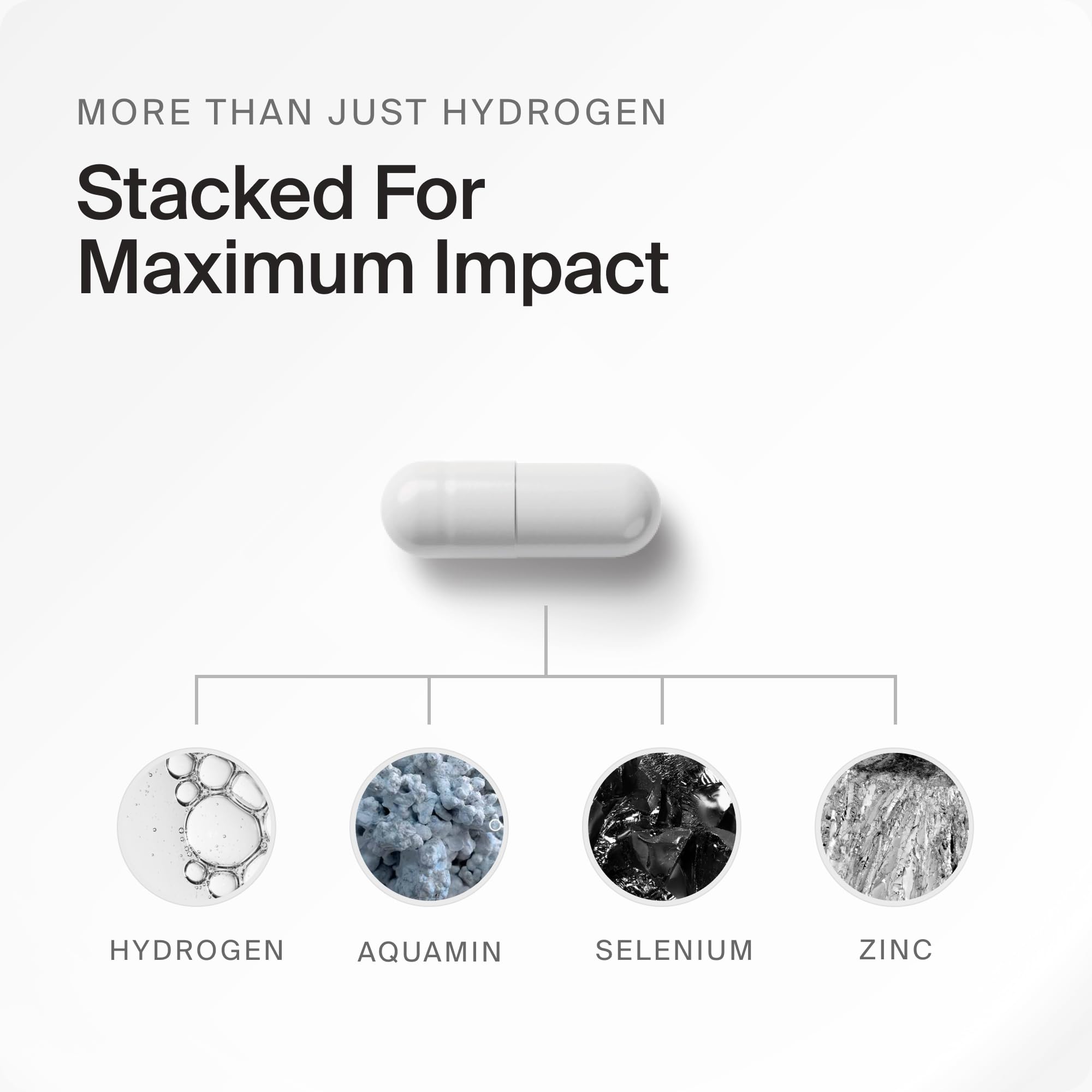PRIMONUTRA DailyH2 capsules label detail mentions Aquamin minerals