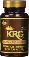 Prince Of Peace Korean Red Ginseng bottle showing premium capsules for daily energy support