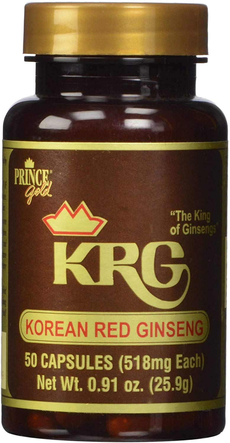 Prince Of Peace Prince Gold Korean Red Ginseng bottle for daily energy and wellness.