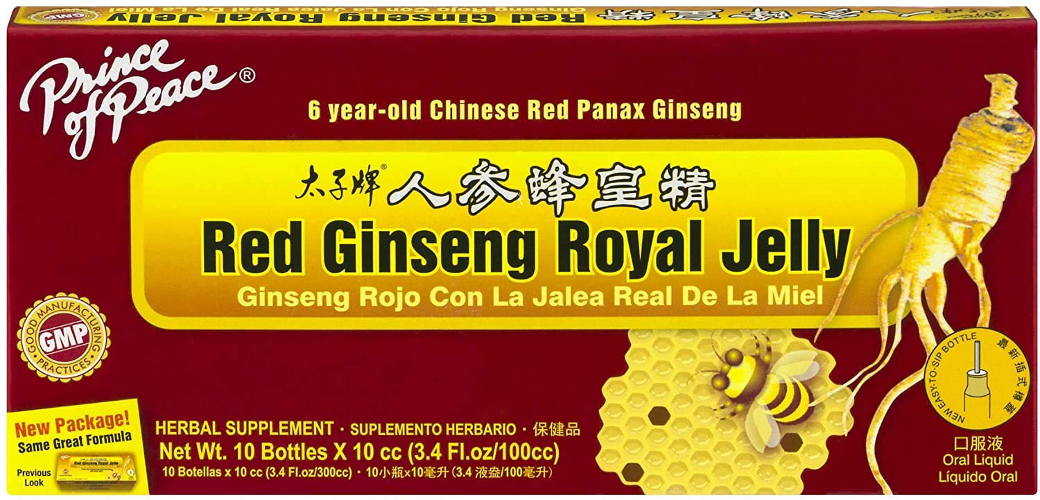 Prince Of Peace Red Ginseng Royal Jelly bottle ready for daily energy support on the go.