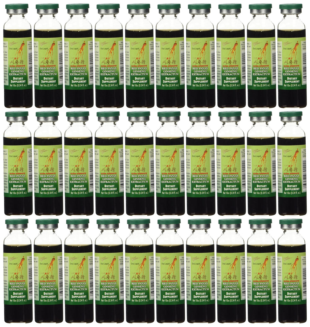 Prince of Peace Red Panax Ginseng Extractum Ultra Strength 30 vials pack for daily energy support