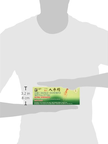 Prince of Peace ginseng extract label close-up highlighting Ultra Strength formula