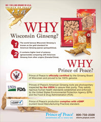 Prince Of Peace Wisconsin American Ginseng raw roots versatile for soups