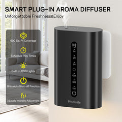Prismalife diffuser misting levels 15/60/120 seconds