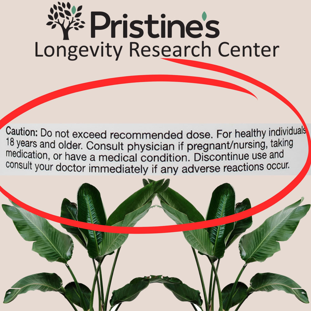 PRISTINE'S NAC packaging shows vegan and gluten-free symbols for plant-based use