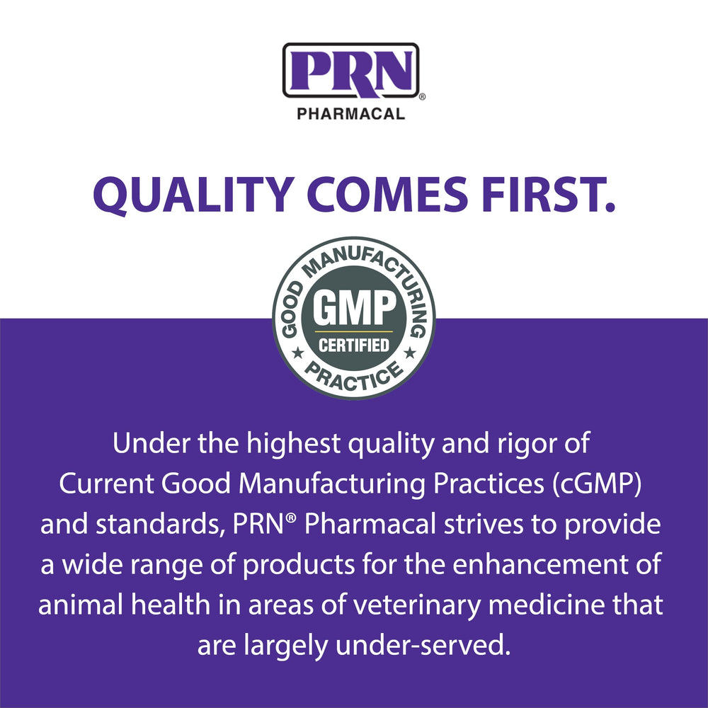 PRN CranMate storage at room temperature for convenient pet supplementation.
