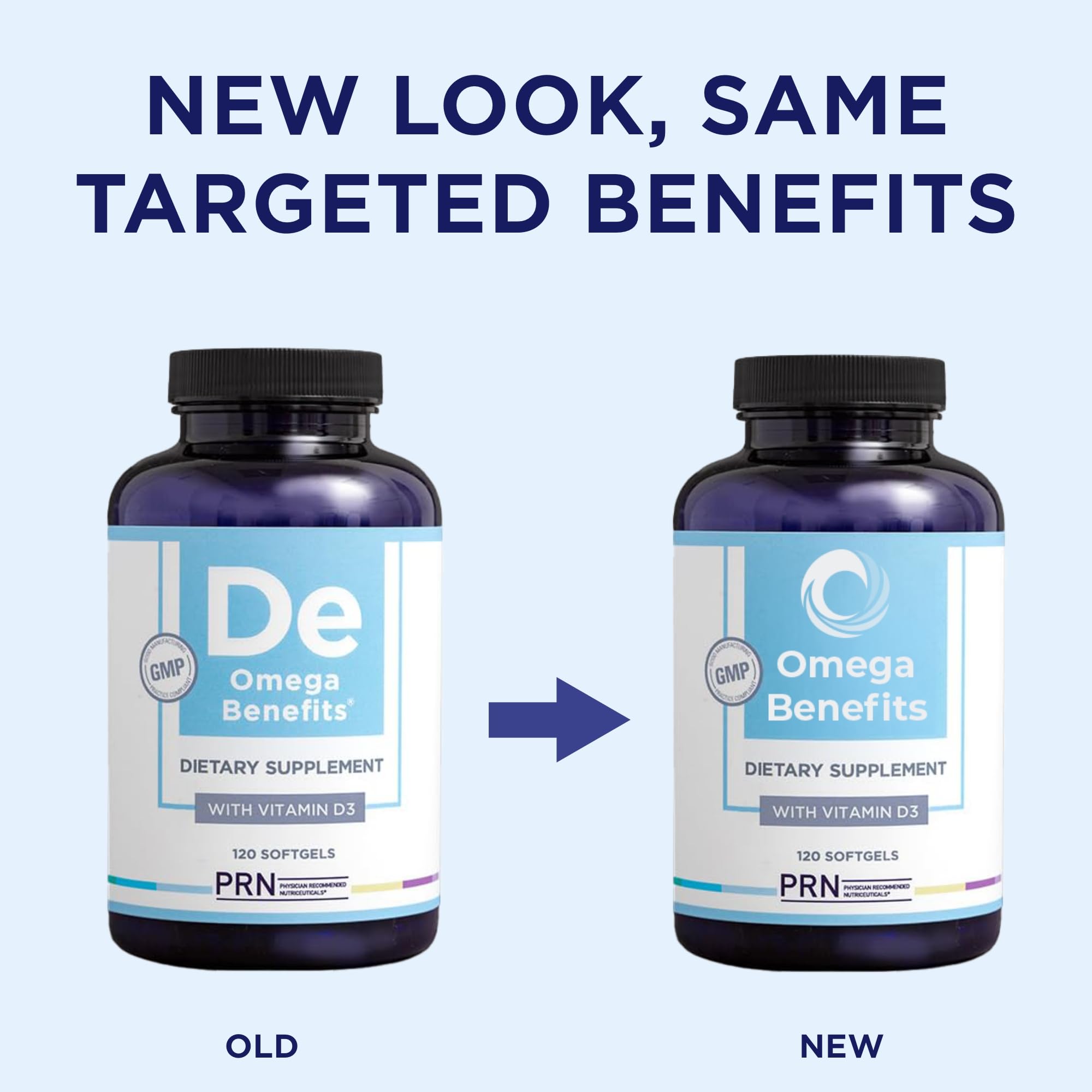 PRN DE Omega-3 softgels closeup of smooth capsules for daily intake