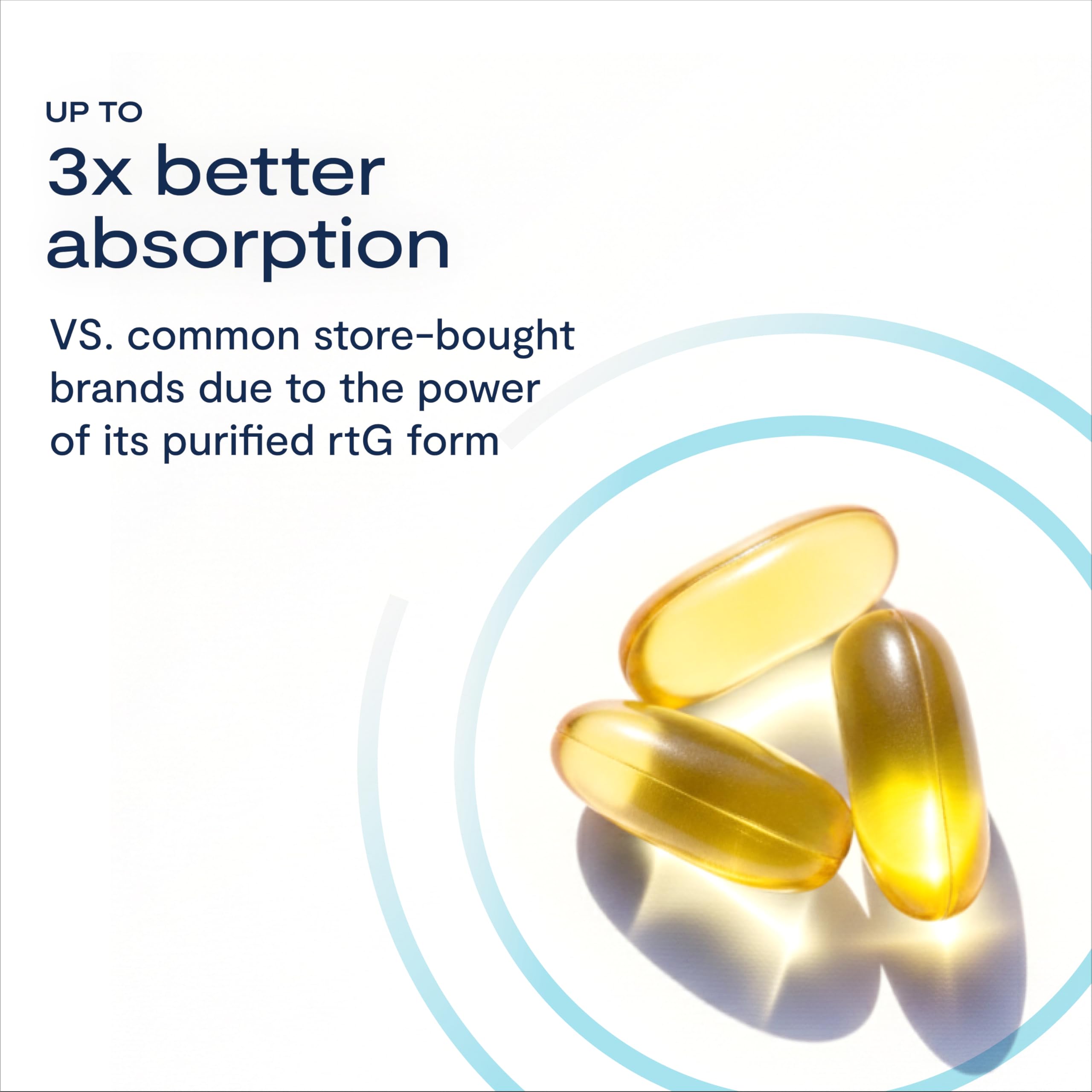 Three softgels daily reminder for easy eye nutrition routine