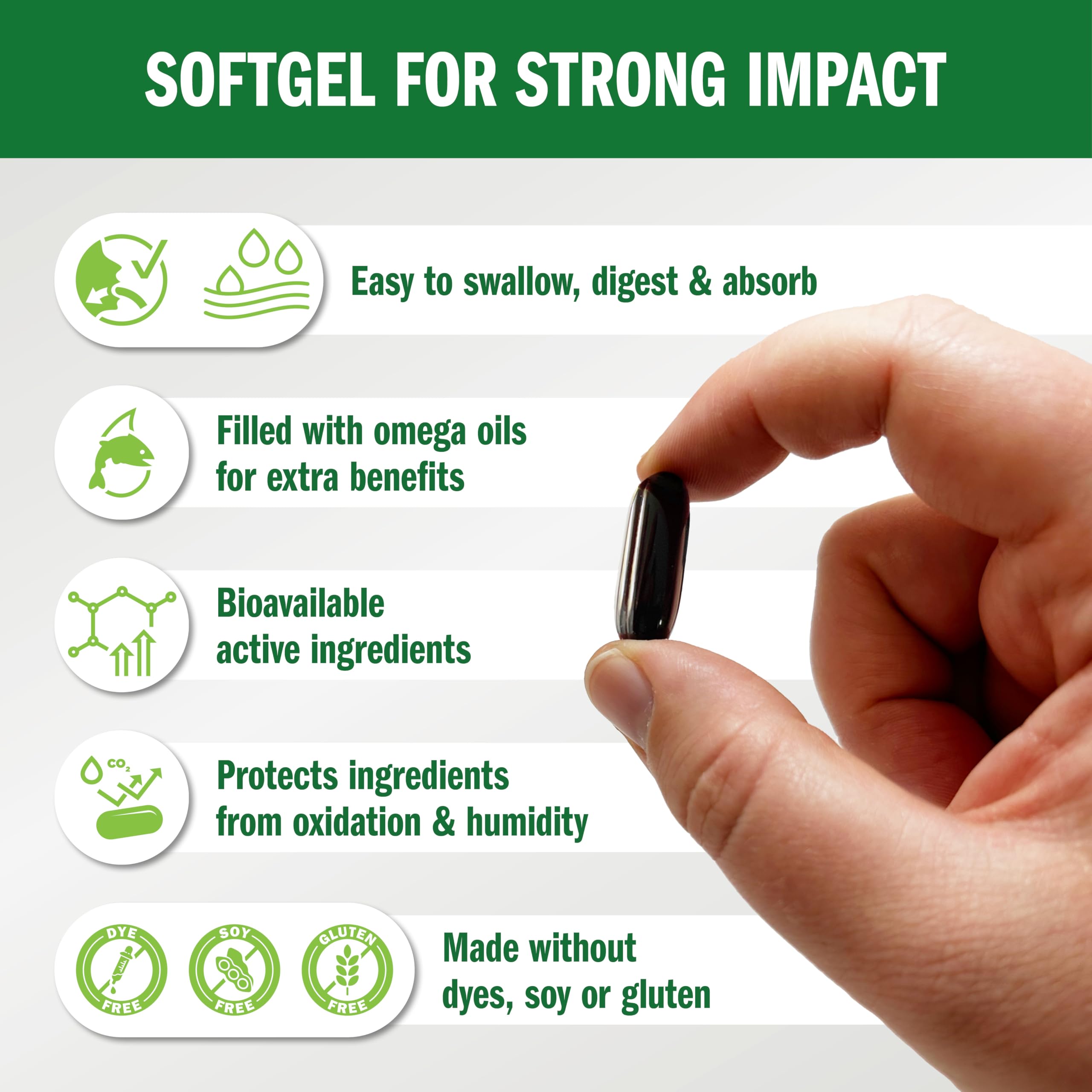 Bio35 capsules for easy daily dosing.