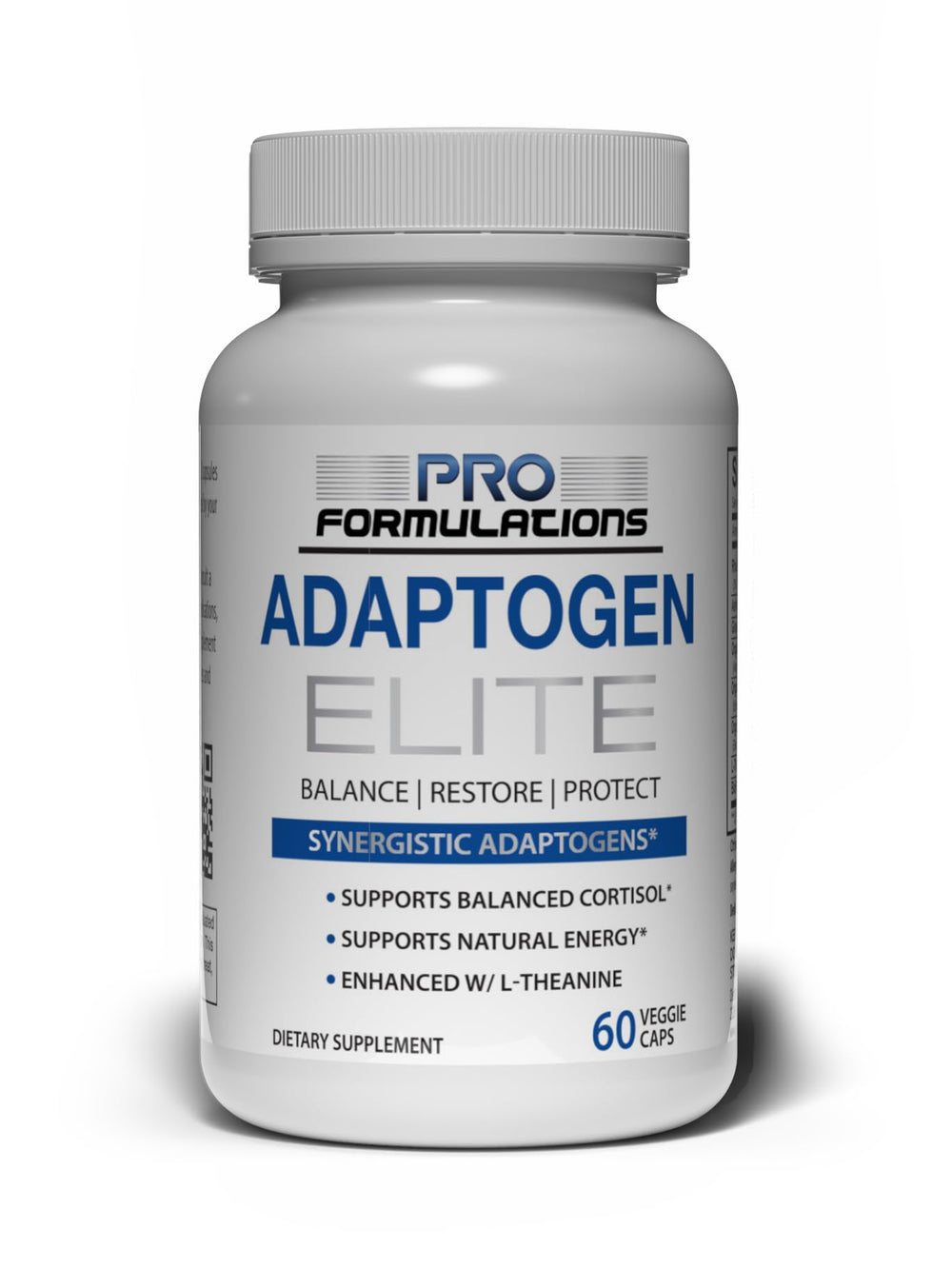 Pro Formulations MD Adaptogen Elite bottle with premium blends for balanced energy