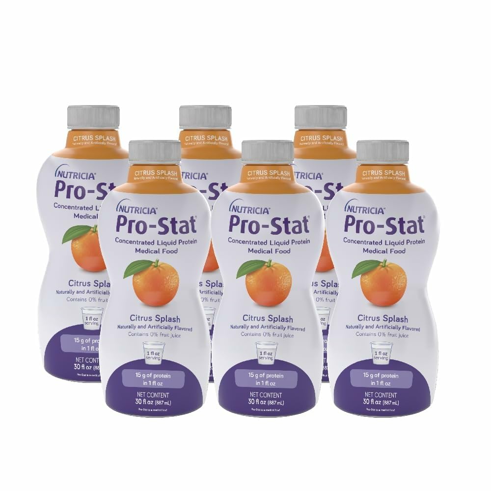 Pro-Stat Citrus Splash bottle front showing compact protein option for recovery