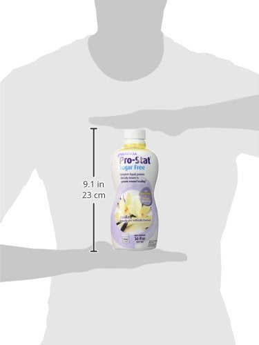 Pro-Stat vanilla liquid protein stored in fridge ready to drink