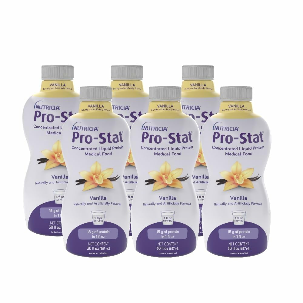 Pro-Stat vanilla bottle for convenient, high-protein support in small servings