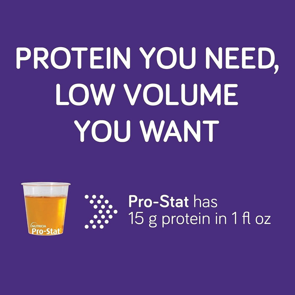 Pro-Stat vanilla liquid protein whisked into a smoothie for quick nutrition