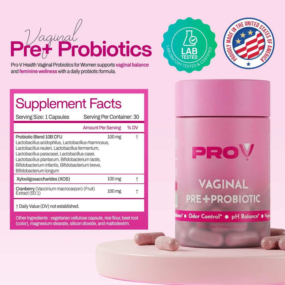 Pro-V Health label highlights purity and potency on the bottle
