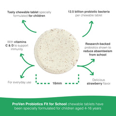 Strawberry flavor close-up highlighting kid-friendly chewable for daily use.