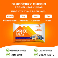 On-the-go moment with Probar Blueberry Muffin Bar during a hike.
