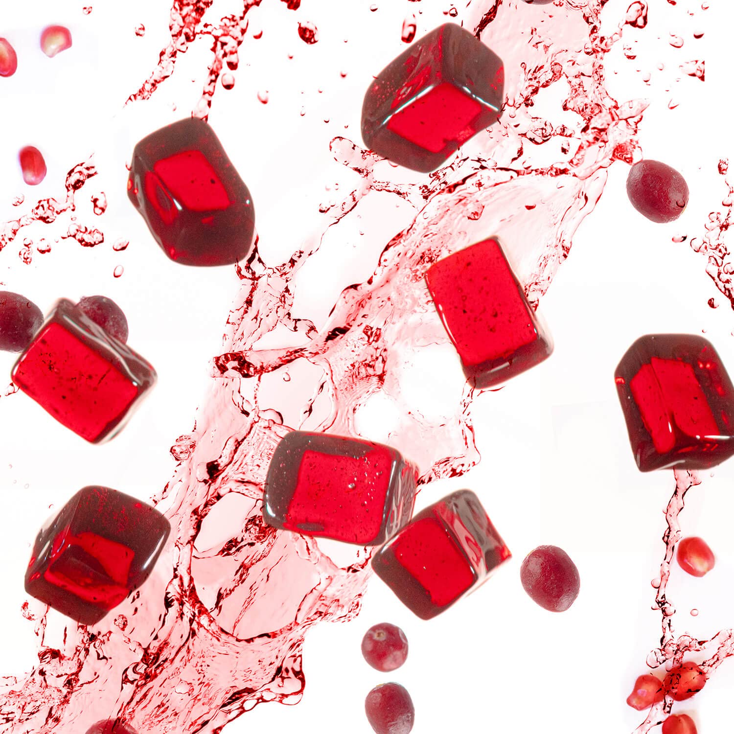 PROBAR Bolt cranberry-pomegranate chews close-up bottle showing organic ingredients