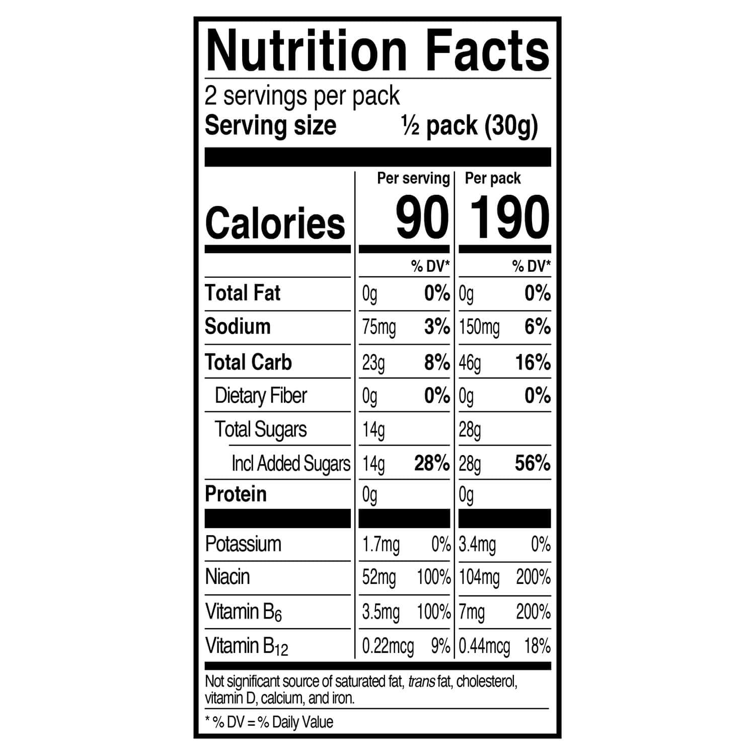 PROBAR Bolt vitamins B and C with electrolytes on label