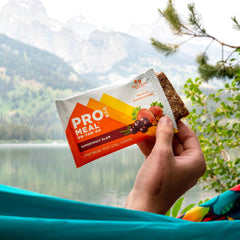 PROBAR MEAL Bar dates and strawberries blend for a satisfying bite.